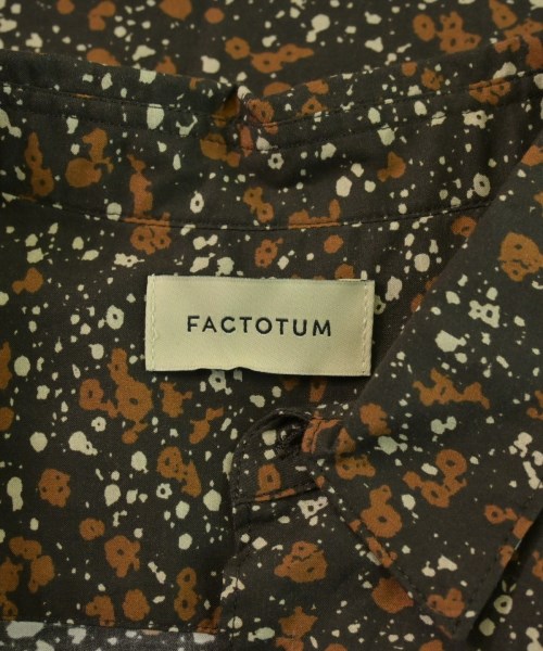 FACTOTUM（ファクトタム）カジュアルシャツ 茶 サイズ:48(L位) メンズ/2200615620107