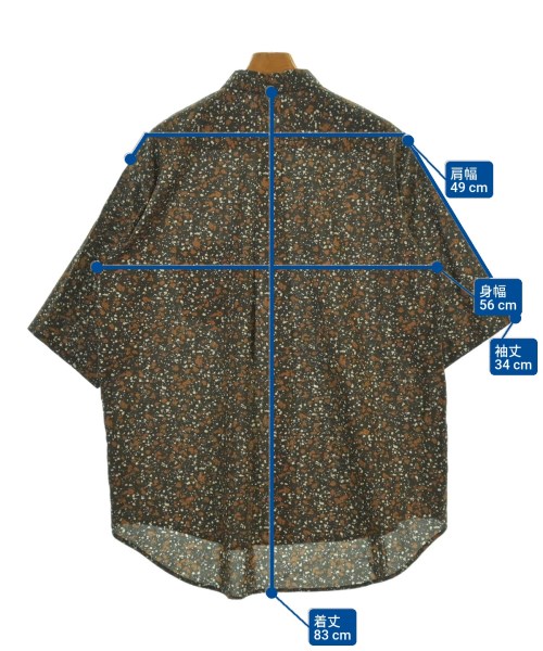 FACTOTUM（ファクトタム）カジュアルシャツ 茶 サイズ:48(L位) メンズ/2200615620107