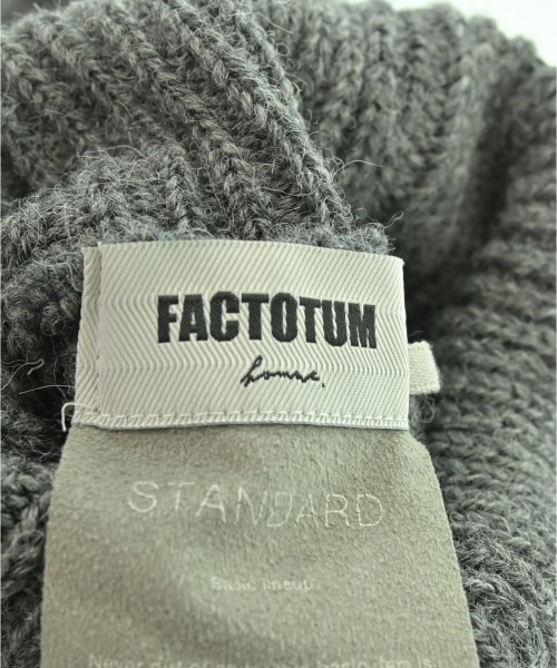 FACTOTUM（ファクトタム）ニット・セーター グレー サイズ:44(S位) メンズ/2200562509012