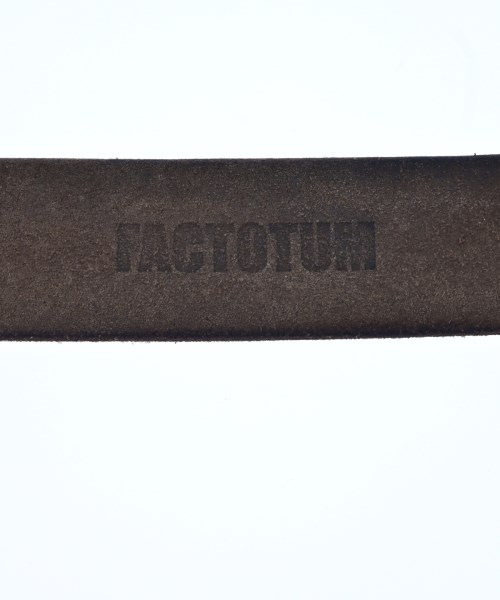 FACTOTUM（ファクトタム）ベルト 茶 サイズ:- メンズ/2200672509513