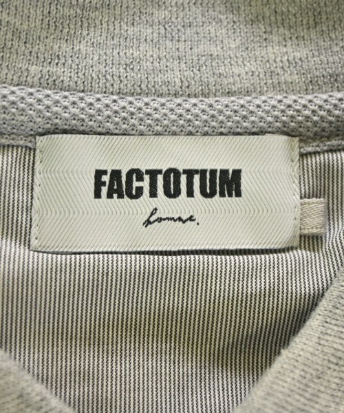 FACTOTUM（ファクトタム）ポロシャツ グレー サイズ:48(L位) メンズ/2200698934382