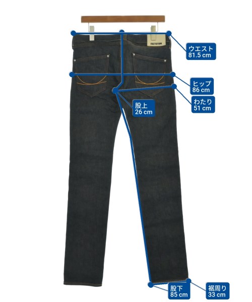 FACTOTUM（ファクトタム）デニムパンツ 黒 サイズ:30(M位) メンズ/2200698860988
