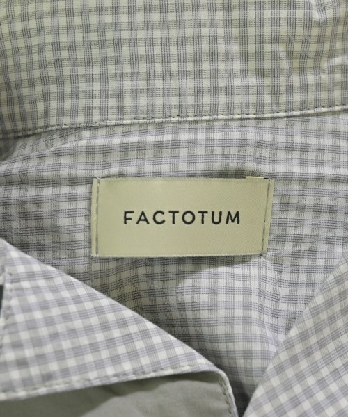 FACTOTUM（ファクトタム）カジュアルシャツ グレー サイズ:44(S位) メンズ/2200698794030