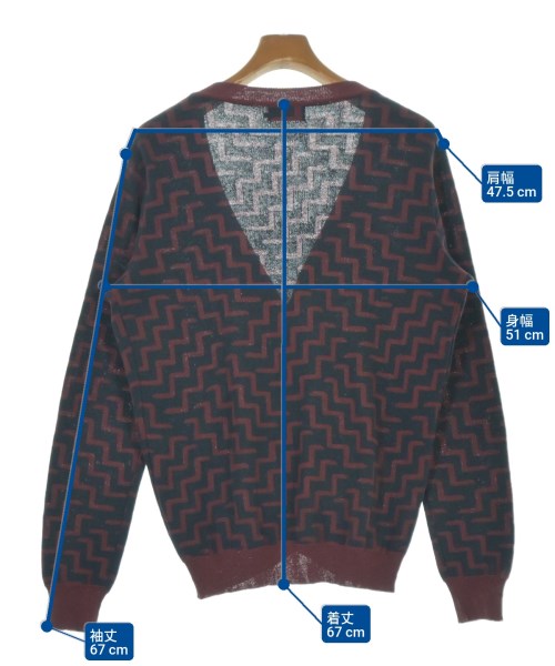 FACTOTUM（ファクトタム）カーディガン 紺 サイズ:46(M位) メンズ/2200650780088