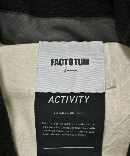 FACTOTUM（ファクトタム）ダウンジャケット/ダウンベスト 黒 サイズ:44(S位) メンズ/2200658920028
