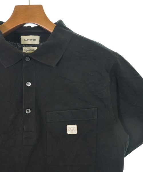 FACTOTUM（ファクトタム）ポロシャツ 黒 サイズ:48(L位) メンズ/2200633423018