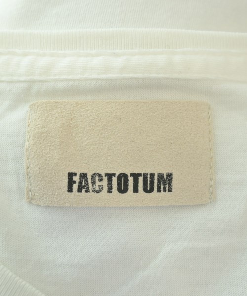 FACTOTUM（ファクトタム）Tシャツ・カットソー 白 サイズ:46(M位) メンズ/2200633423032