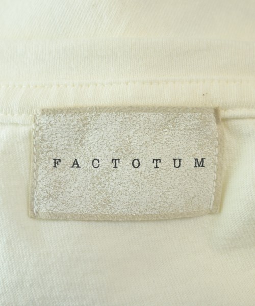FACTOTUM（ファクトタム）Tシャツ・カットソー 白 サイズ:46(M位) メンズ/2200633423049