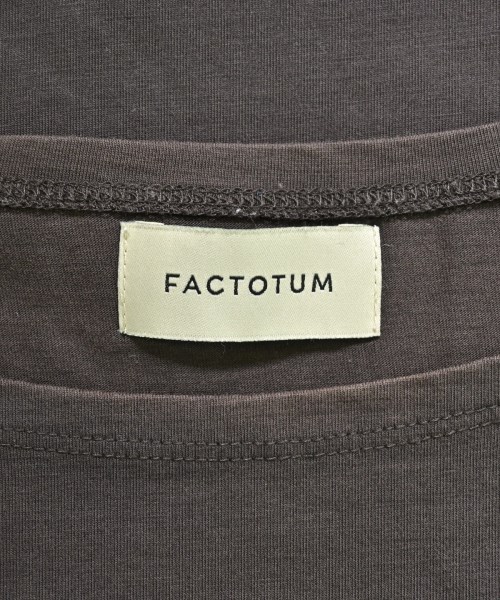 FACTOTUM（ファクトタム）Tシャツ・カットソー 茶 サイズ:48(L位) メンズ/2200633423087