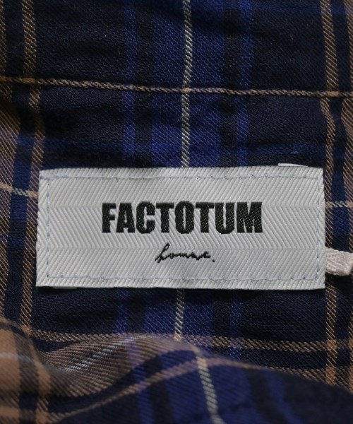 FACTOTUM（ファクトタム）カジュアルシャツ 紺 サイズ:46(M位) メンズ/2200633423131