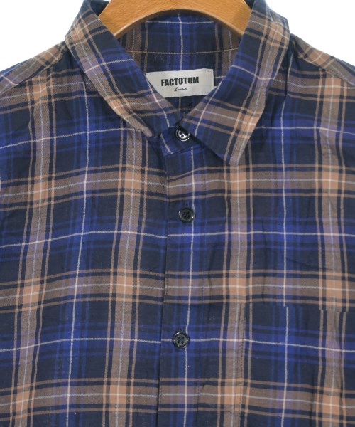 FACTOTUM（ファクトタム）カジュアルシャツ 紺 サイズ:46(M位) メンズ/2200633423131