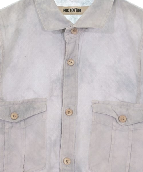 FACTOTUM（ファクトタム）カジュアルシャツ グレー サイズ:46(M位) メンズ/2200633423148