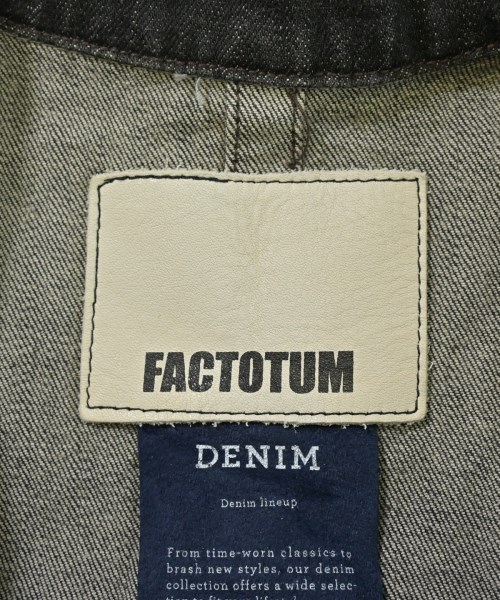 FACTOTUM（ファクトタム）デニムジャケット 黒 サイズ:46(M位) メンズ/2200638699111