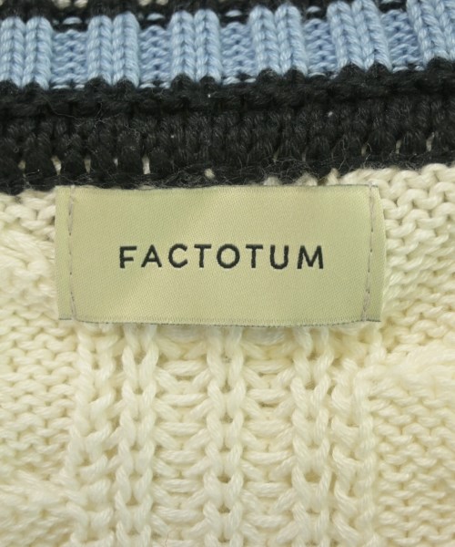 FACTOTUM（ファクトタム）ニット・セーター 白 サイズ:44(S位) メンズ/2200638699166