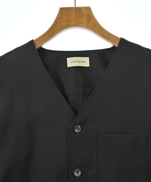 FACTOTUM（ファクトタム）カジュアルシャツ 黒 サイズ:46(M位) メンズ/2200638699227