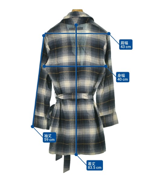 FACTOTUM（ファクトタム）カジュアルシャツ 紺 サイズ:46(M位) メンズ/2200638699234