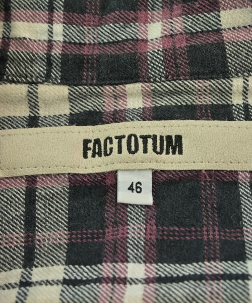 FACTOTUM（ファクトタム）カジュアルシャツ 黒 サイズ:46(M位) メンズ/2200638699289