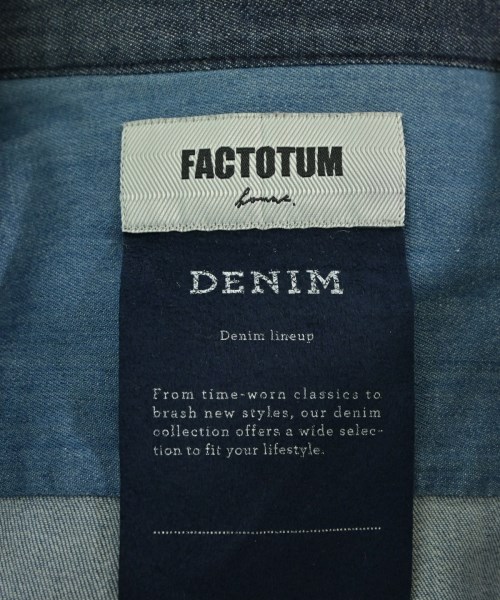 FACTOTUM（ファクトタム）カジュアルシャツ 青 サイズ:46(M位) メンズ/2200638699319