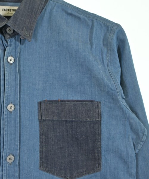 FACTOTUM（ファクトタム）カジュアルシャツ 青 サイズ:46(M位) メンズ/2200638699319