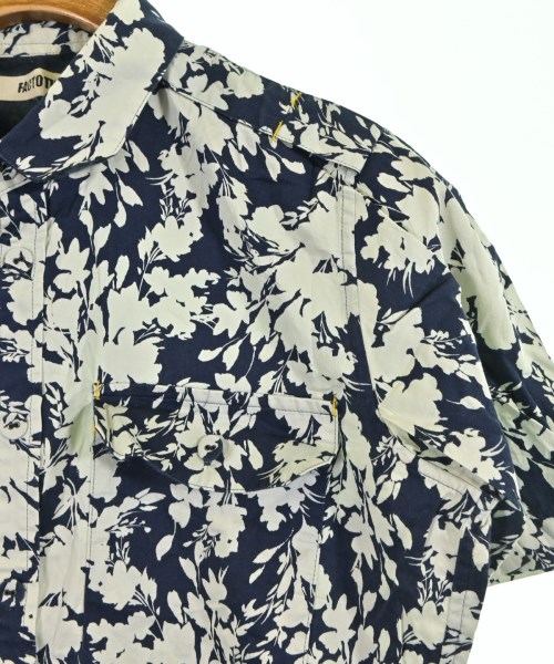 FACTOTUM（ファクトタム）カジュアルシャツ 紺 サイズ:46(M位) メンズ/2200638699340