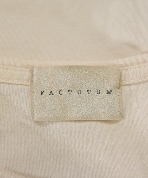 FACTOTUM（ファクトタム）Tシャツ・カットソー 白 サイズ:44(S位) メンズ/2200638699432