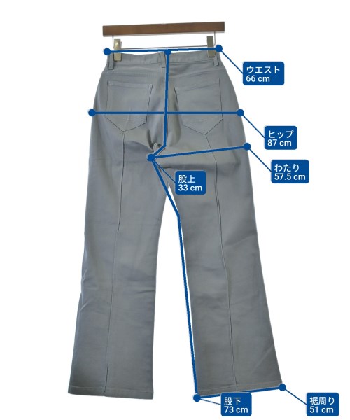 FACTOTUM（ファクトタム）デニムパンツ グレー サイズ:36(S位) レディース/2200636134485