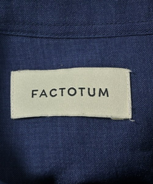 FACTOTUM（ファクトタム）カジュアルシャツ 紺 サイズ:46(M位) メンズ/2200660622033
