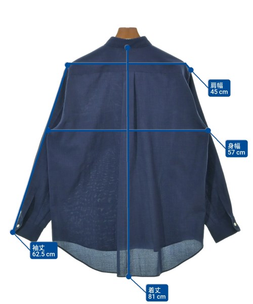 FACTOTUM（ファクトタム）カジュアルシャツ 紺 サイズ:46(M位) メンズ/2200660622033