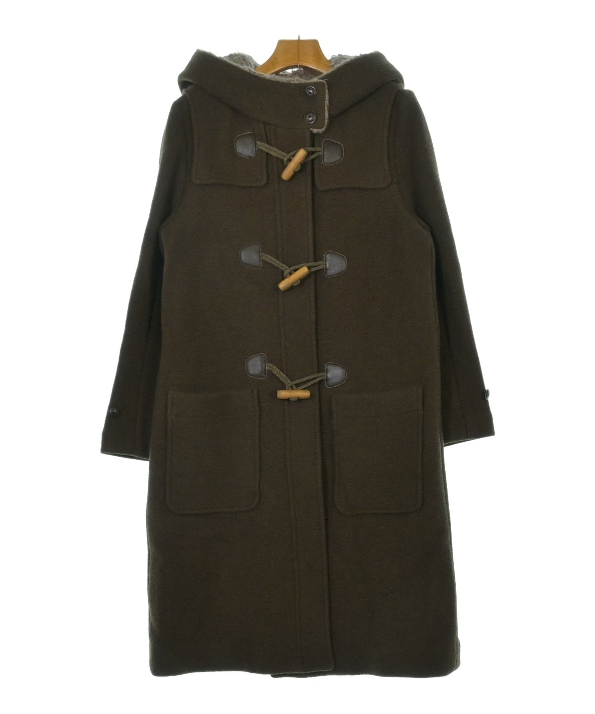 mina perhonen（ミナペルホネン）ダッフルコート 茶 サイズ:38(M位