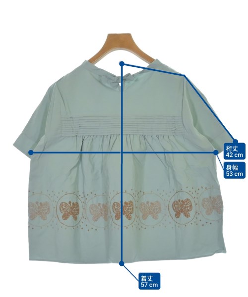 mina perhonen（ミナペルホネン）ブラウス 緑 サイズ:38(M位) レディース/2200610347610