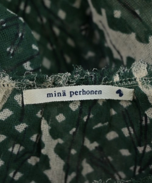 mina perhonen（ミナペルホネン）ブラウス 緑 サイズ:38(M位) レディース/2200610347634