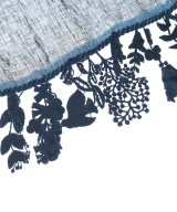 mina perhonen（ミナペルホネン）ストール 黒 サイズ:- レディース/2200612537842