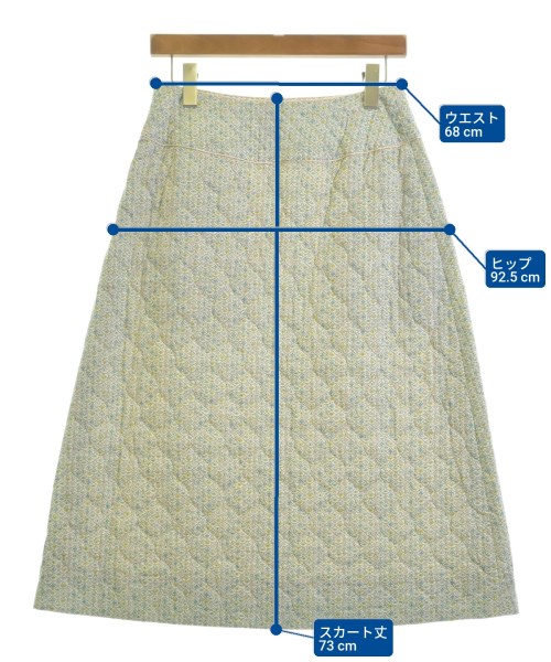 mina perhonen（ミナペルホネン）ロング・マキシ丈スカート 白 サイズ:38(M位) レディース/2200640117023