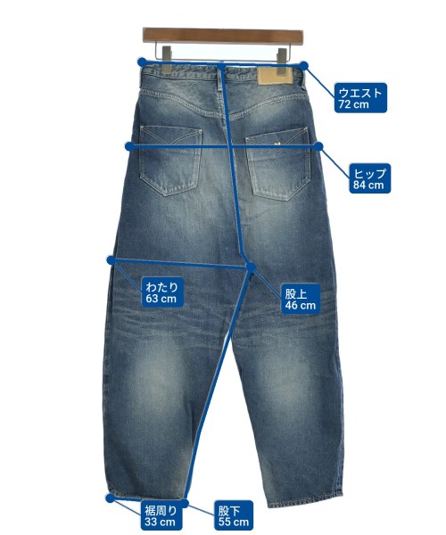 mina perhonen（ミナペルホネン）デニムパンツ 青 サイズ:38(M位) レディース/2200626094058