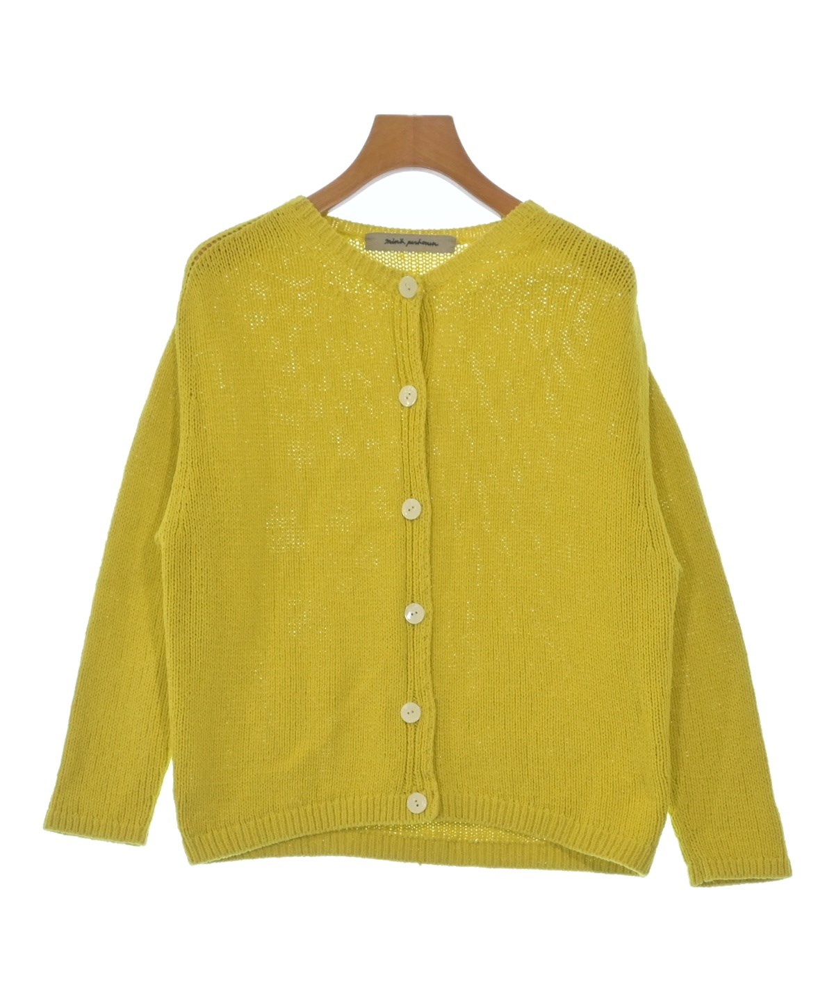 mina perhonen ミナ ペルホネン ウールカーディガン mina perhonen（ミナペルホネン）カーディガン 黄 サイズ:36(S位