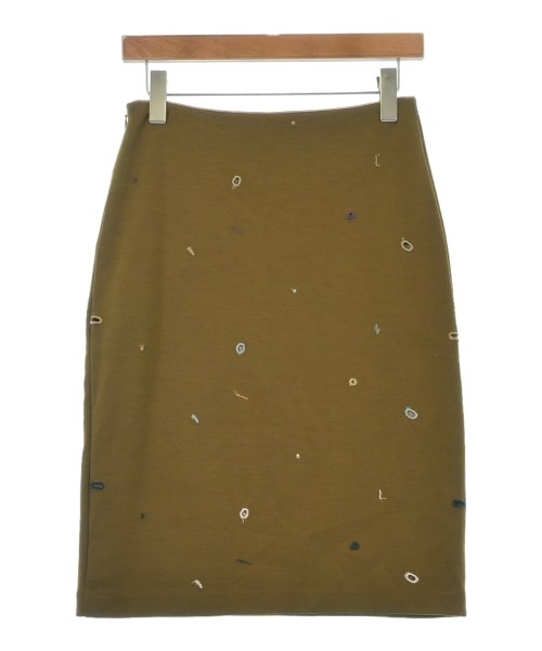 mina perhonen（ミナペルホネン）ひざ丈スカート 茶 サイズ:36(S位) レディース/2200630941027
