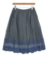 mina perhonen（ミナペルホネン）ひざ丈スカート 紺 サイズ:38(M位) レディース/2200644114028