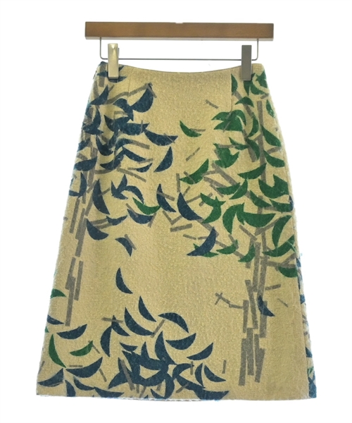 mina perhonen（ミナペルホネン）ひざ丈スカート ベージュ サイズ:-(S位) レディース/2200624163022