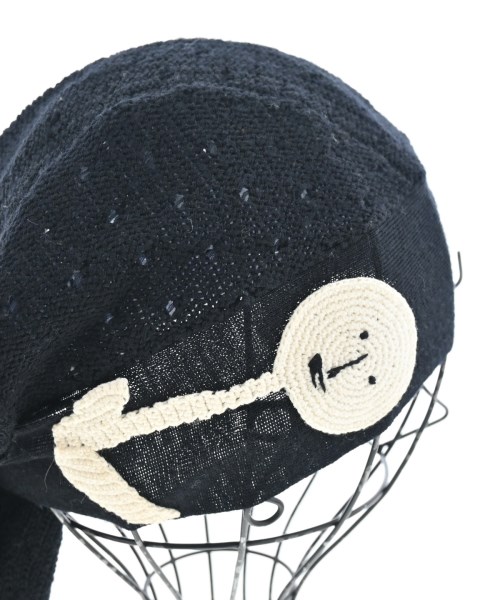 mina perhonen（ミナペルホネン）ニットキャップ・ビーニー 黒 サイズ:-(M位) レディース/2200624163046