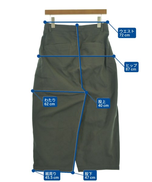 mina perhonen（ミナペルホネン）クロップドパンツ 緑 サイズ:38(M位) レディース/2200630985038