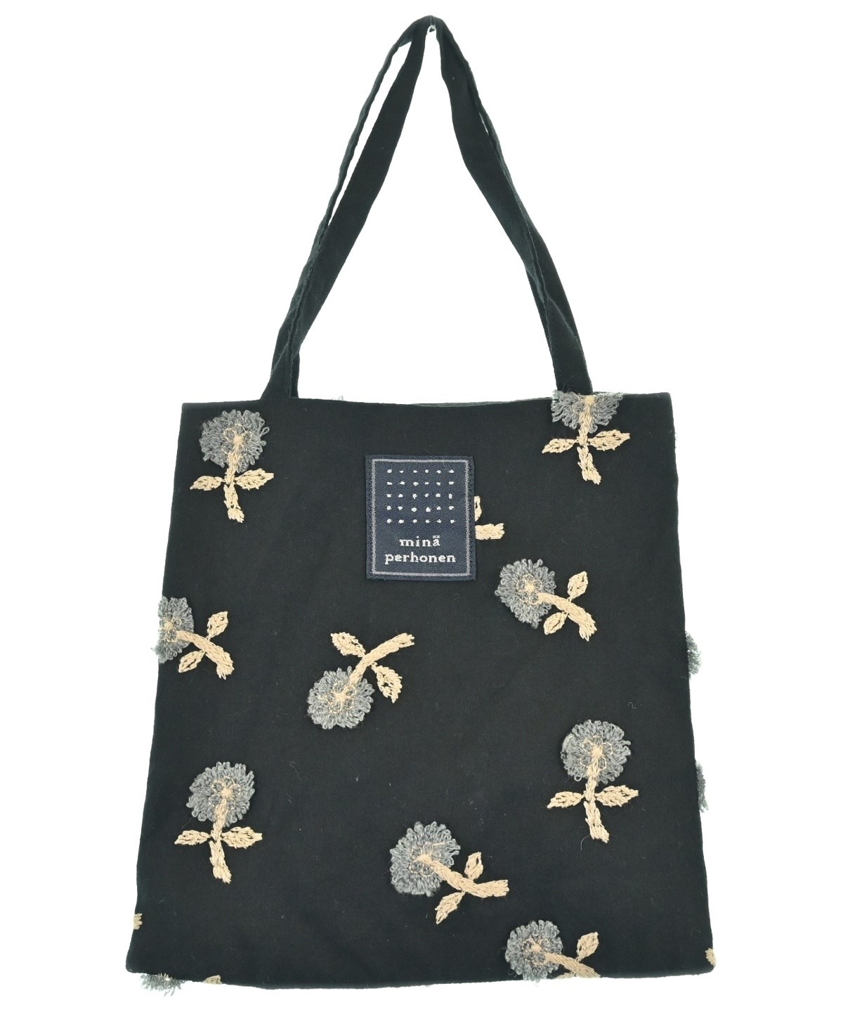 mina perhonen（ミナペルホネン）ハンドバッグ 黒 サイズ:- レディース