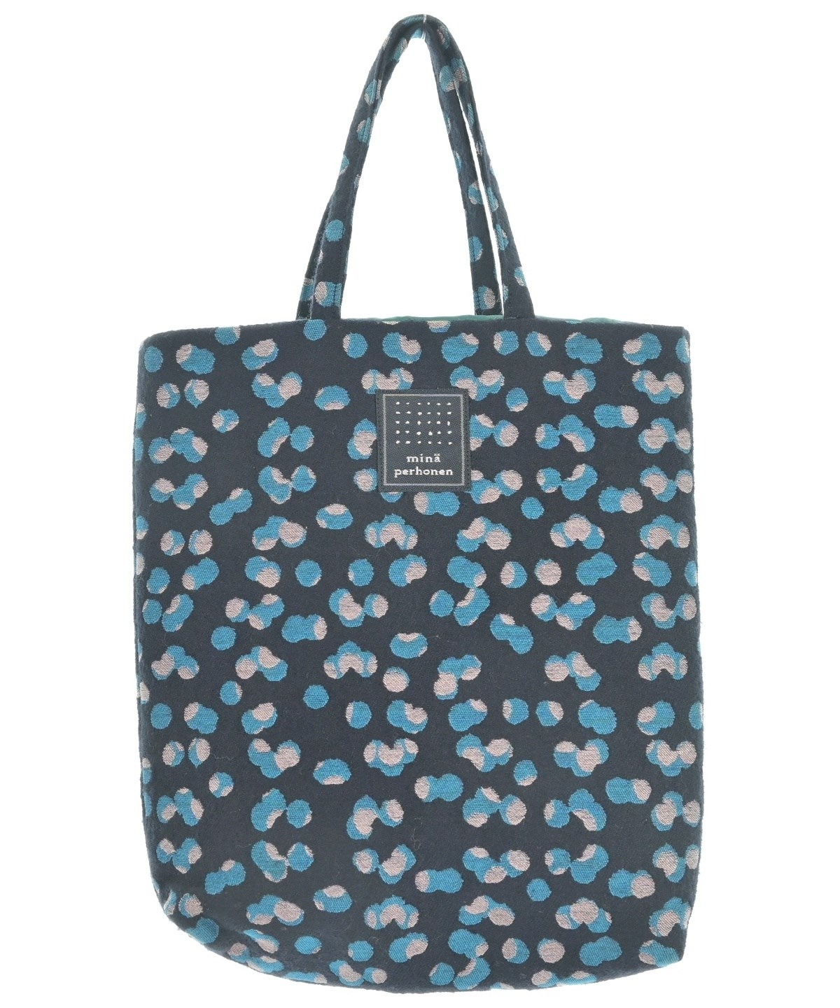 sale☆ミナペルホネン　ハンドメイドrosybeige☆トートバッグ mina perhonen（ミナペルホネン）トートバッグ 紺 サイズ