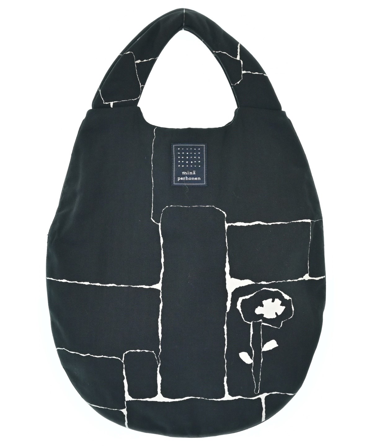 ⚠️専用/黒帆布トートをリメイク/ミナペルホネン ⚠️専用/黒帆布トートをリメイク/ミナペルホネン ⚠️専用/黒