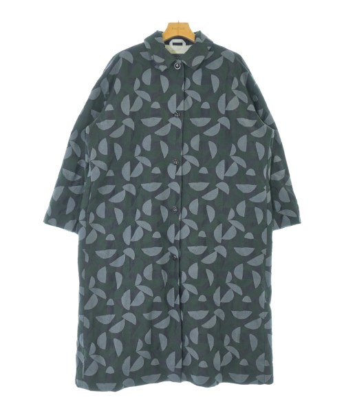 mina perhonen(ミナペルホネン)ステンカラーコート 紺 サイズ:38(M位)/2200674562011