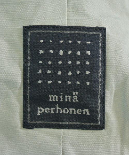 mina perhonen（ミナペルホネン）ステンカラーコート 紺 サイズ:38(M位) レディース/2200674562011