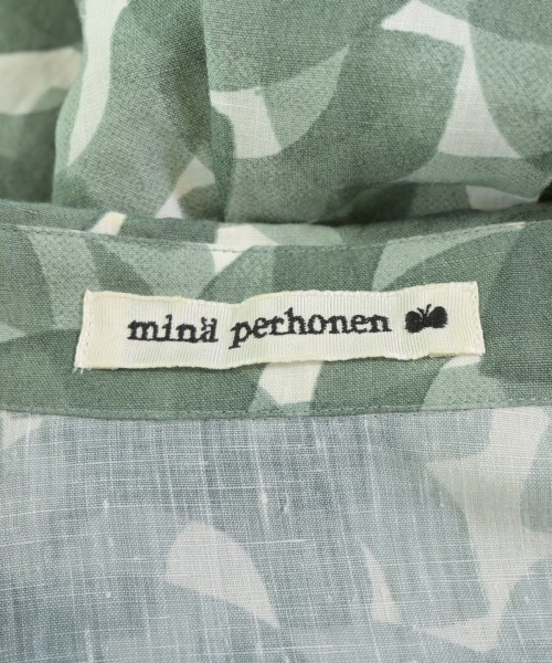 mina perhonen（ミナペルホネン）シャツワンピース 緑 サイズ:36(S位) レディース/2200695093051
