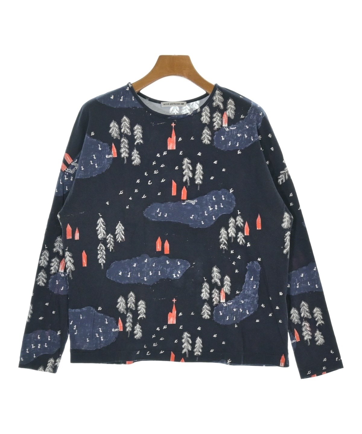mina perhonen（ミナペルホネン）Tシャツ・カットソー 紺 サイズ:38(M