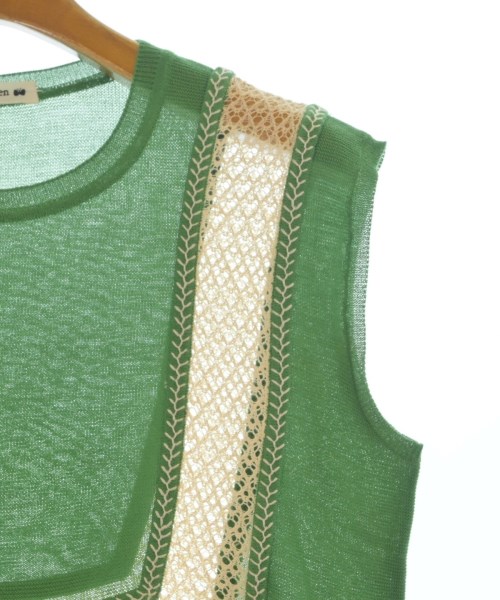 mina perhonen（ミナペルホネン）ベスト/ノースリーブ 緑 サイズ:38(M位) レディース/2200660452036