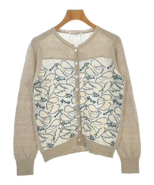 mina perhonen(ミナペルホネン)カーディガン ベージュ サイズ:36(S位)/2200661889022