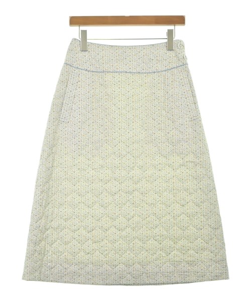 mina perhonen(ミナペルホネン)ロング・マキシ丈スカート 白 サイズ:36(S位)/2200645015027